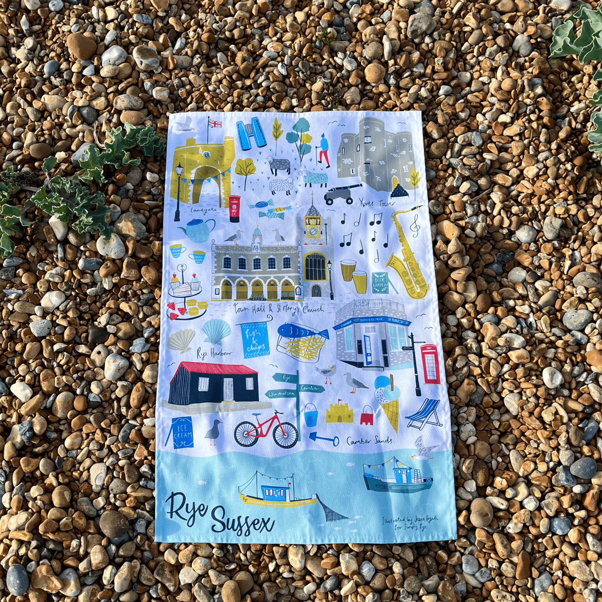 Rye Landmarks Tea Towel - Simply Rye