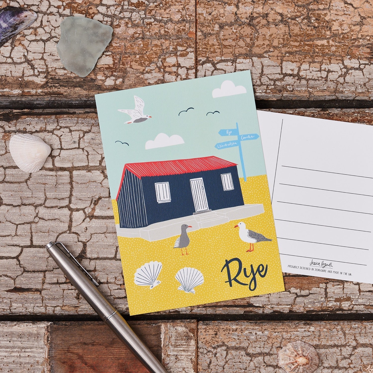 Rye Red Hut Postcard - Simply Rye