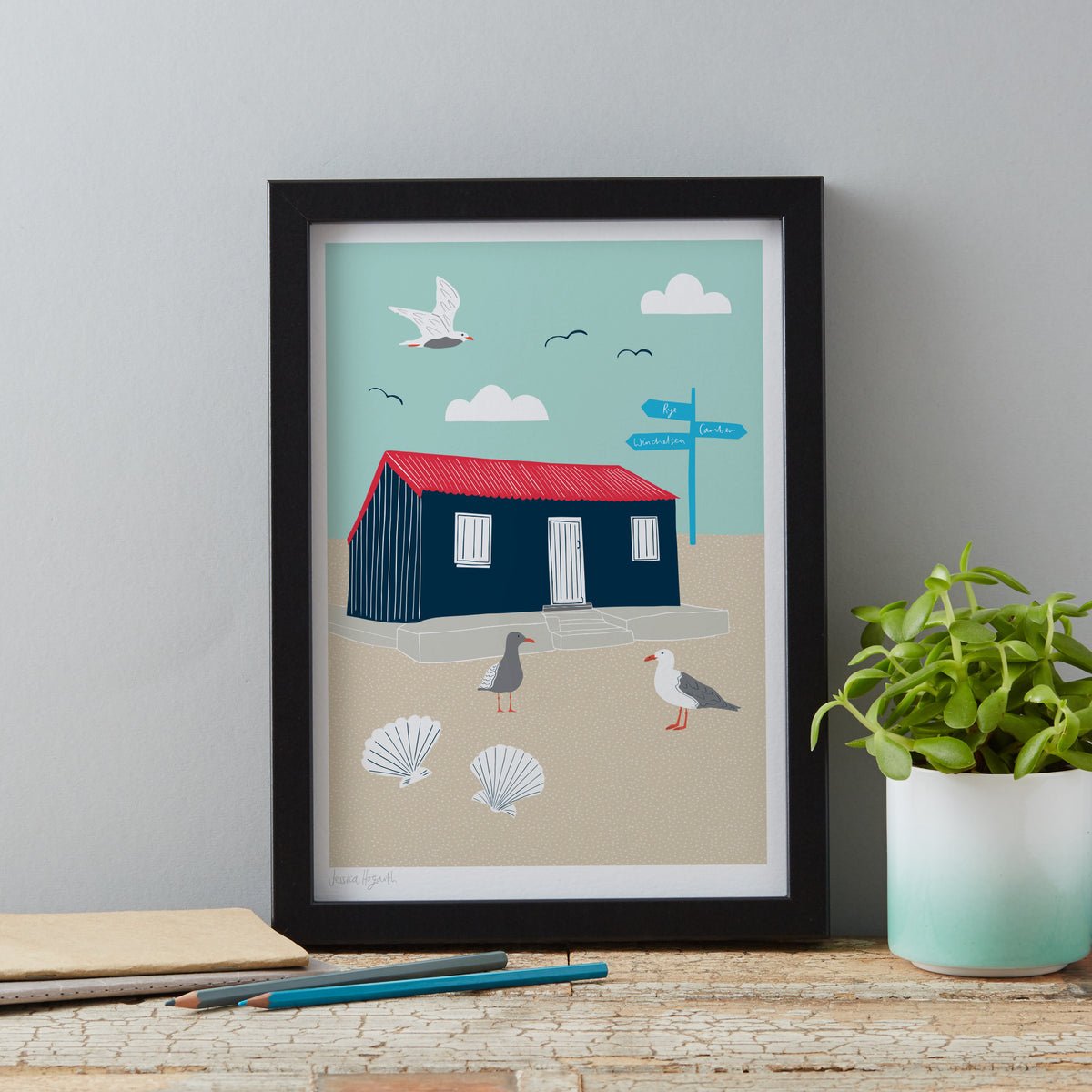 Rye ‘Red Hut’ Print - Simply Rye