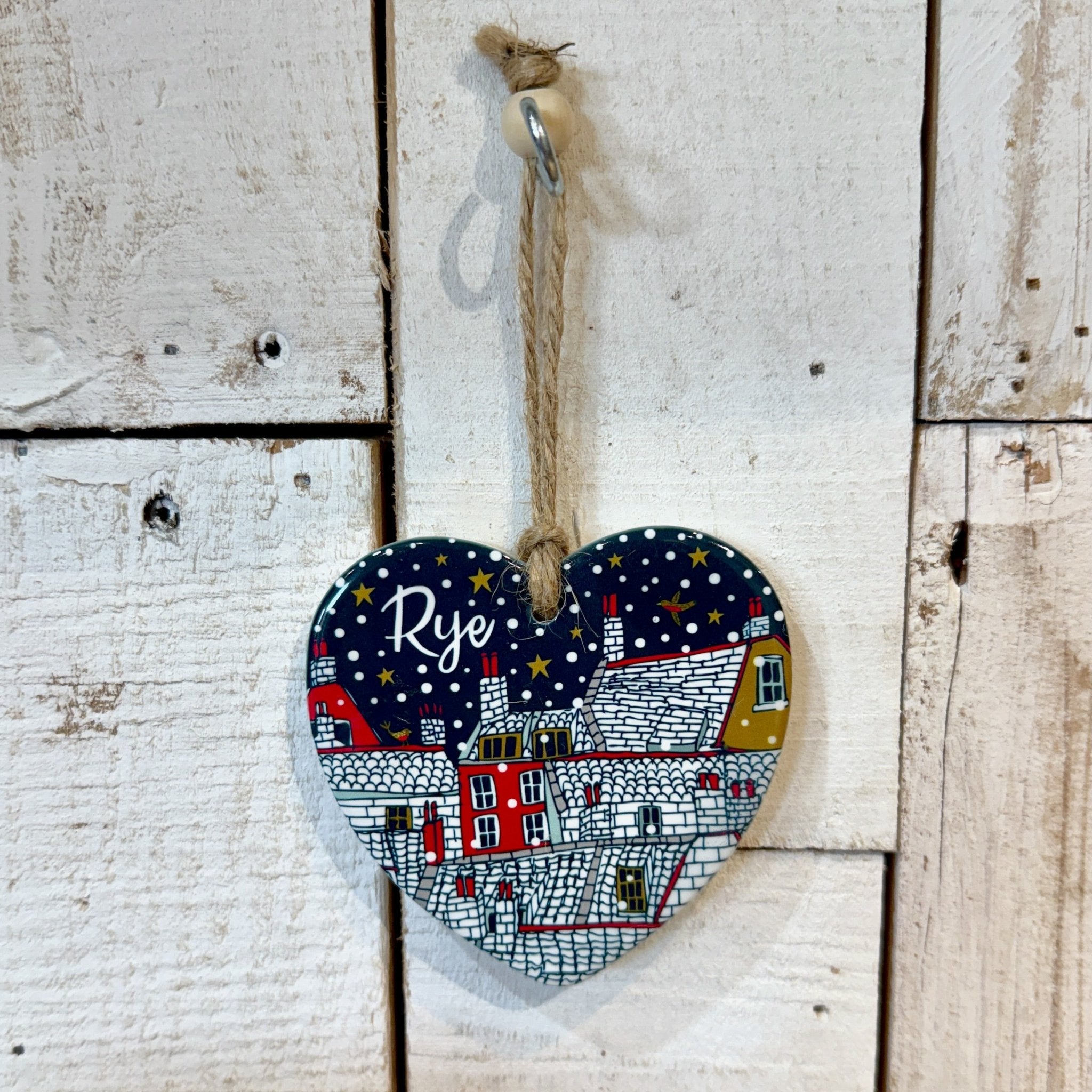 Rye Rooftops Heart Christmas Decoration - Simply Rye