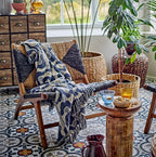 Santena Throw - Blue - Simply Rye