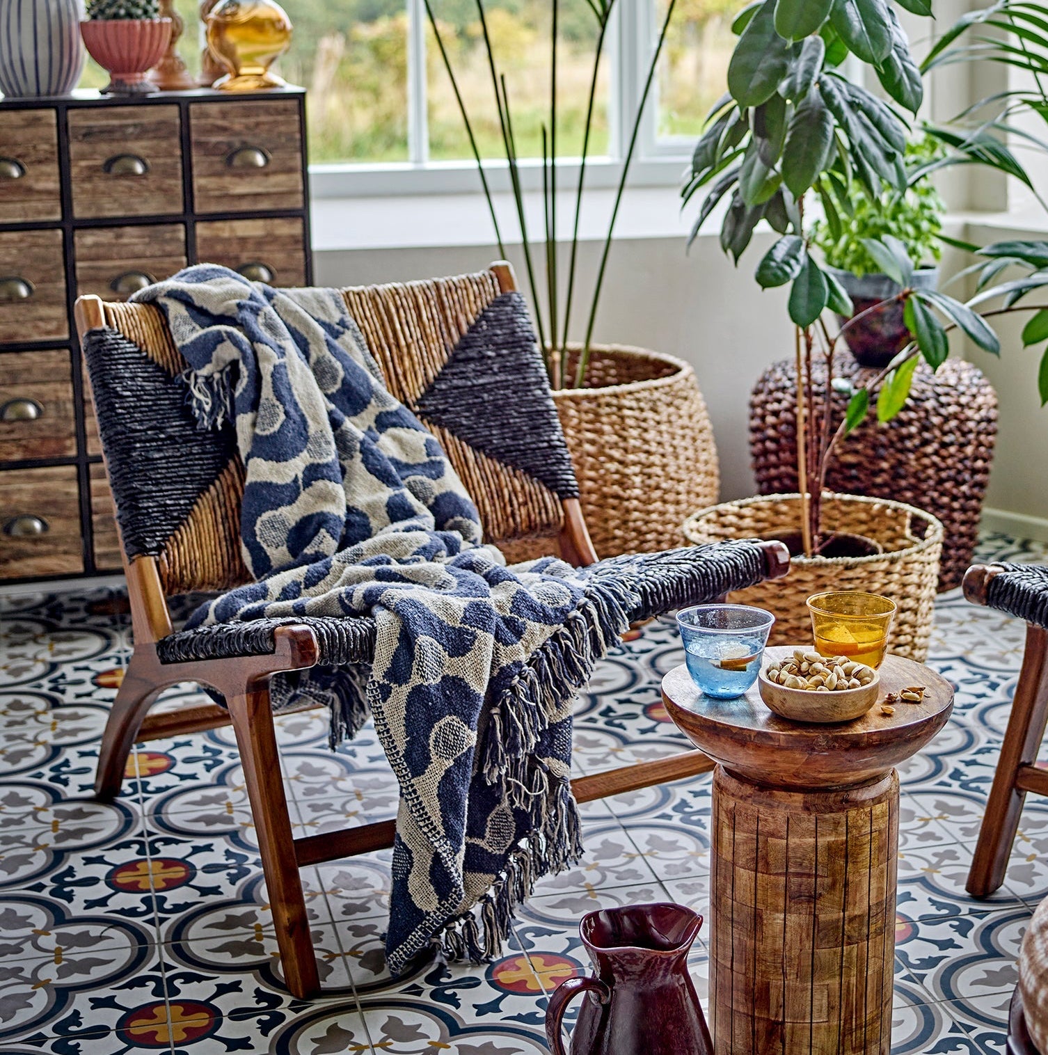 Santena Throw - Blue - Simply Rye