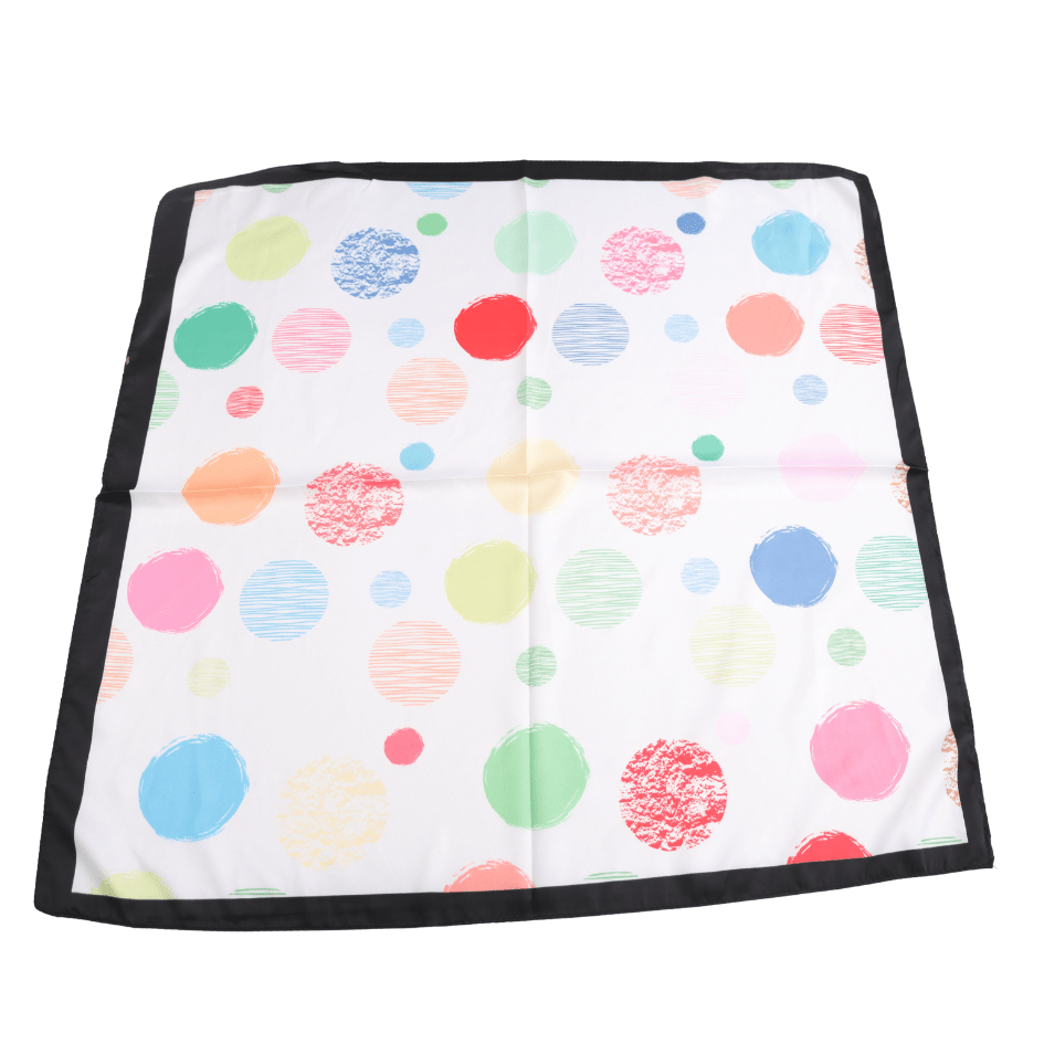 Satin Square Scarf - Coloured Dots - Simply Rye