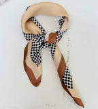 Satin Square Vilja Scarf - Retro Dots - Simply Rye