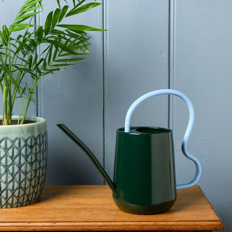 Scalloped Indoor Watering Can - Heritage Green - Simply Rye