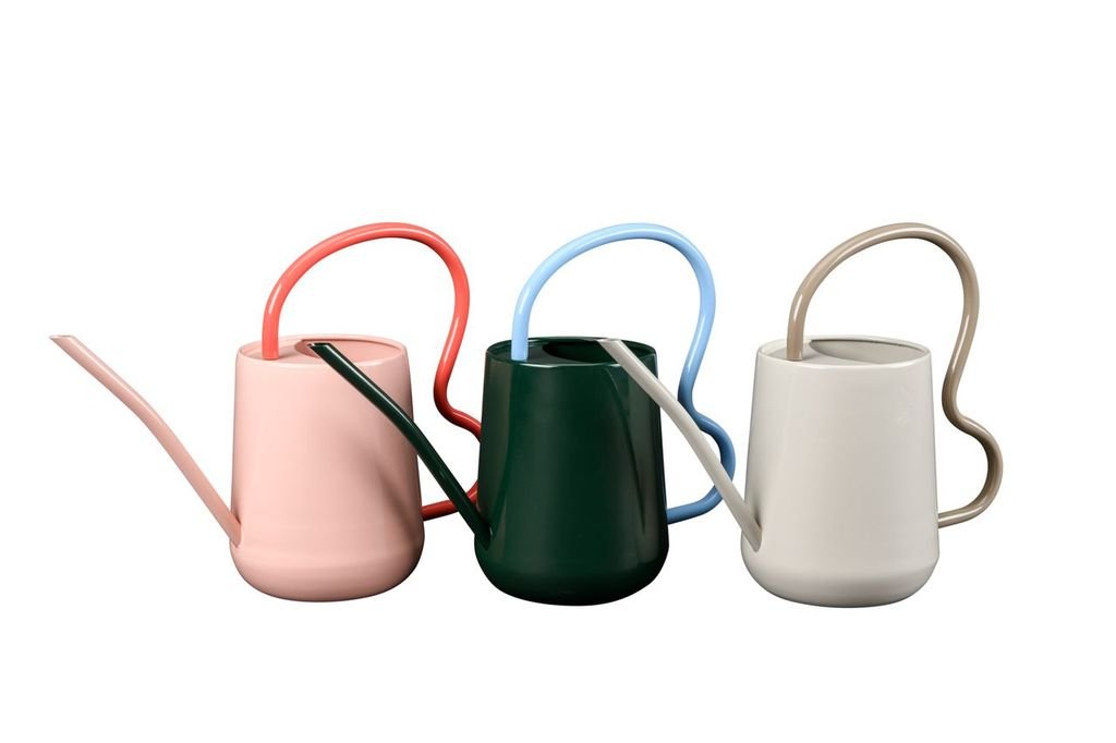 Scalloped Indoor Watering Can - Mushroom Grey - Simply Rye