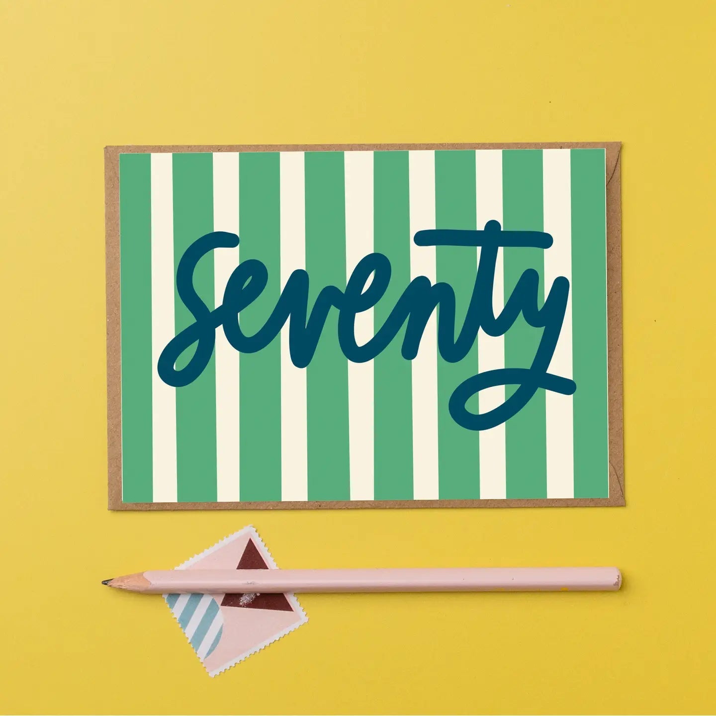 'Seventy' Stripes Card - Simply Rye