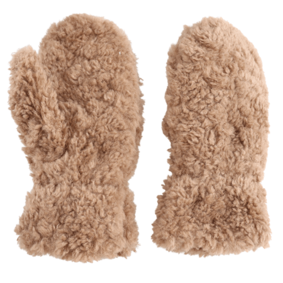 Sherpa Teddy Mittens - Camel - Simply Rye