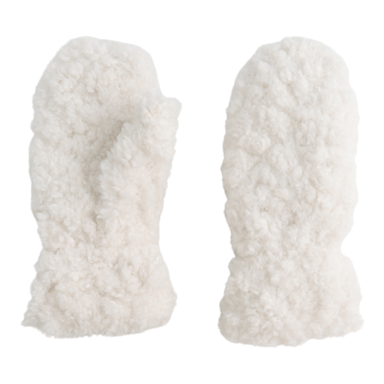 Sherpa Teddy Mittens - Cream - Simply Rye