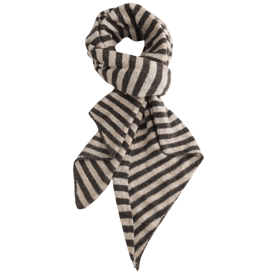 Sienna Stripe Scarf - Brown - Simply Rye