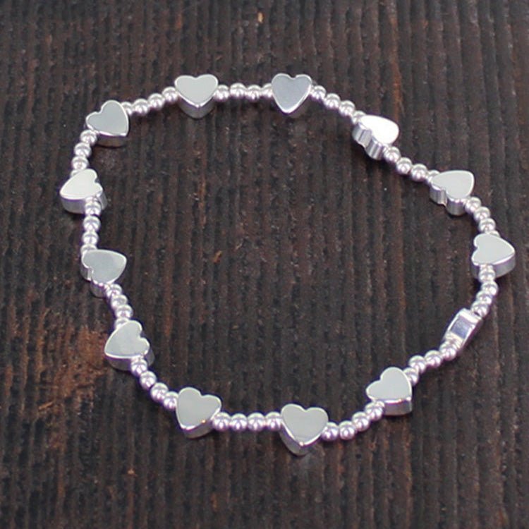 Silver Plated Little Hearts Bracelet - Simply Rye