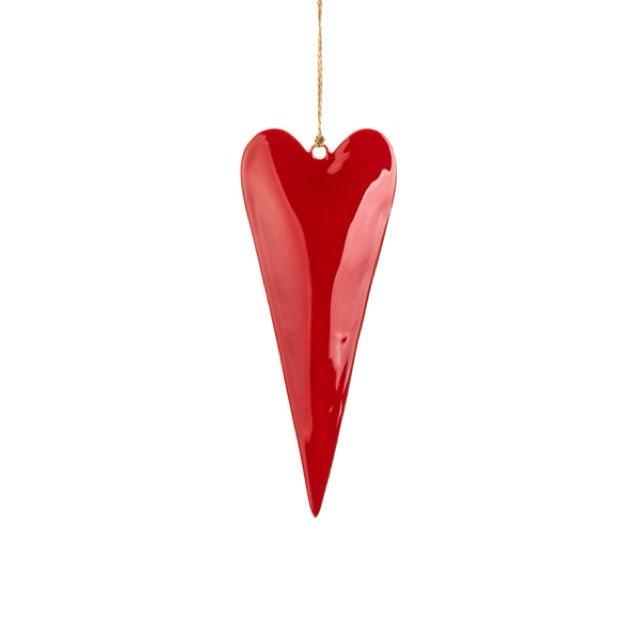 Slim Red Heart Decoration - Simply Rye