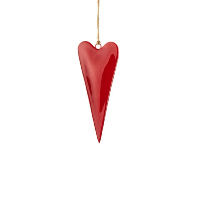 Slim Red Heart Decoration - Simply Rye