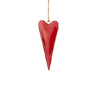 Slim Red Heart Decoration - Simply Rye