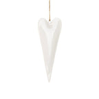 Slim White Heart Decoration - Simply Rye