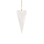 Slim White Heart Decoration - Simply Rye