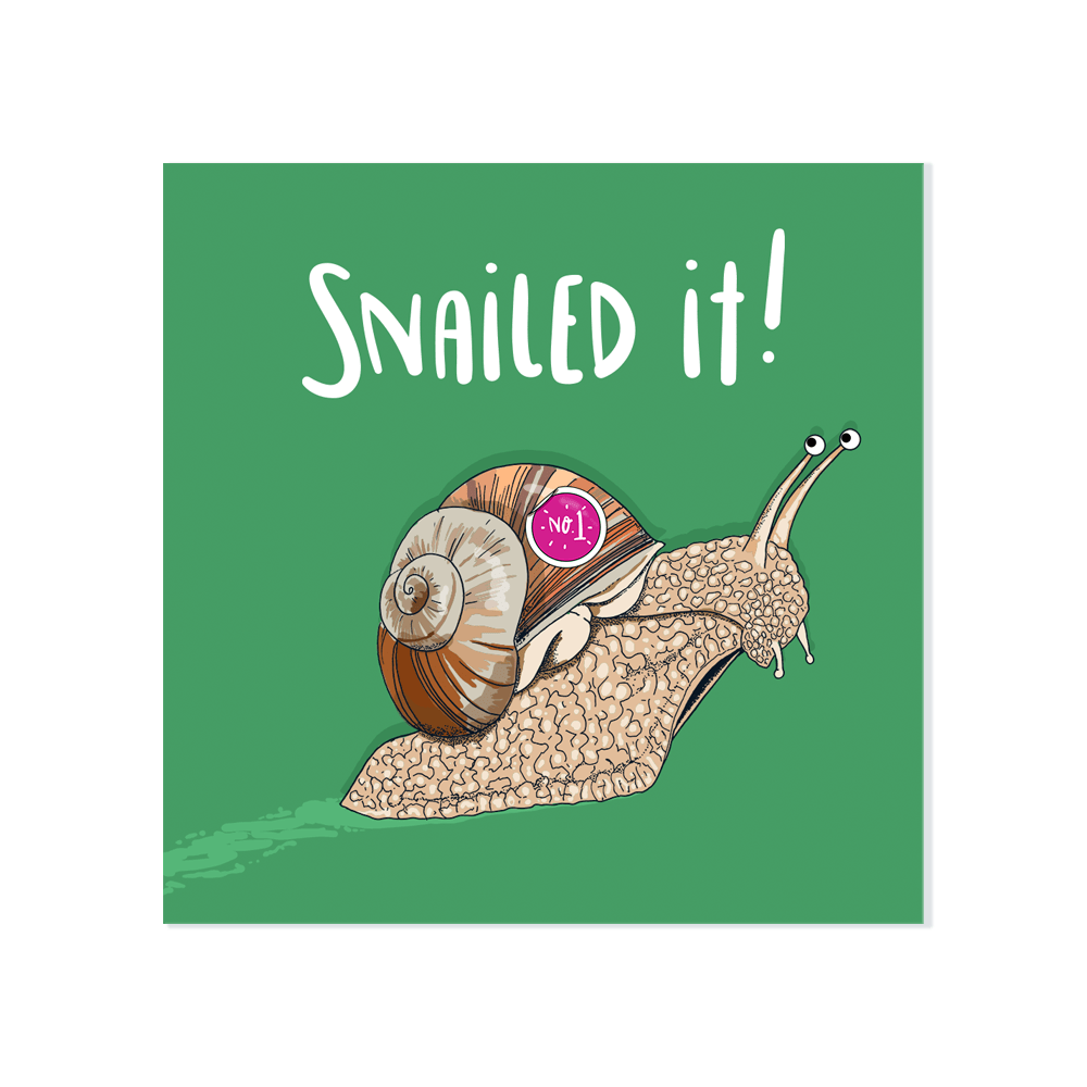 ‘Snailed It’ Card - Simply Rye