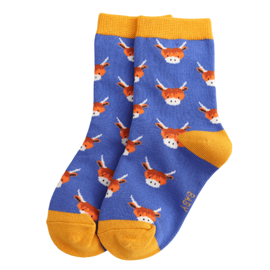 Sparrow Baby Highland Cows Socks - Simply Rye