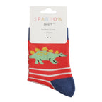 Sparrow Baby Stegosaurus & Stripes Socks - Simply Rye