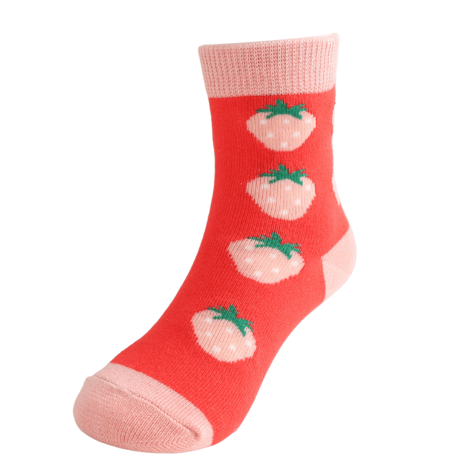 Sparrow Baby Strawberries Socks - Simply Rye