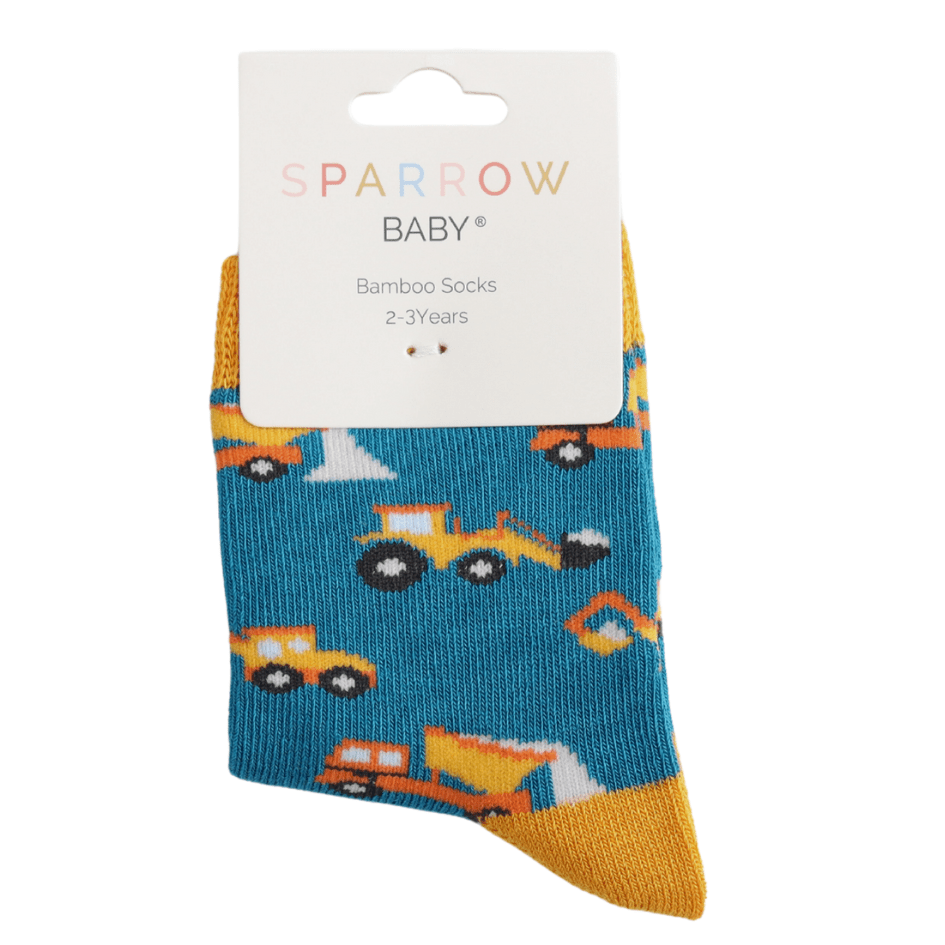 Sparrow Baby Trucks Socks - Simply Rye