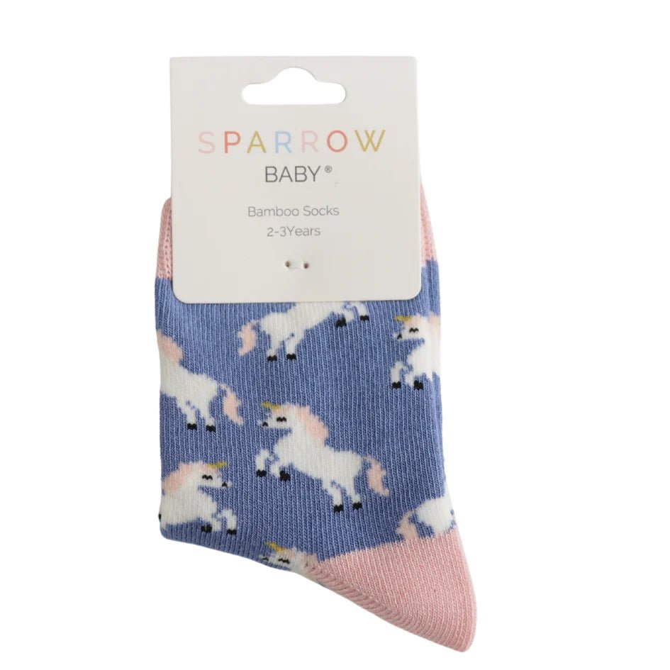 Sparrow Baby Unicorns Socks - Simply Rye