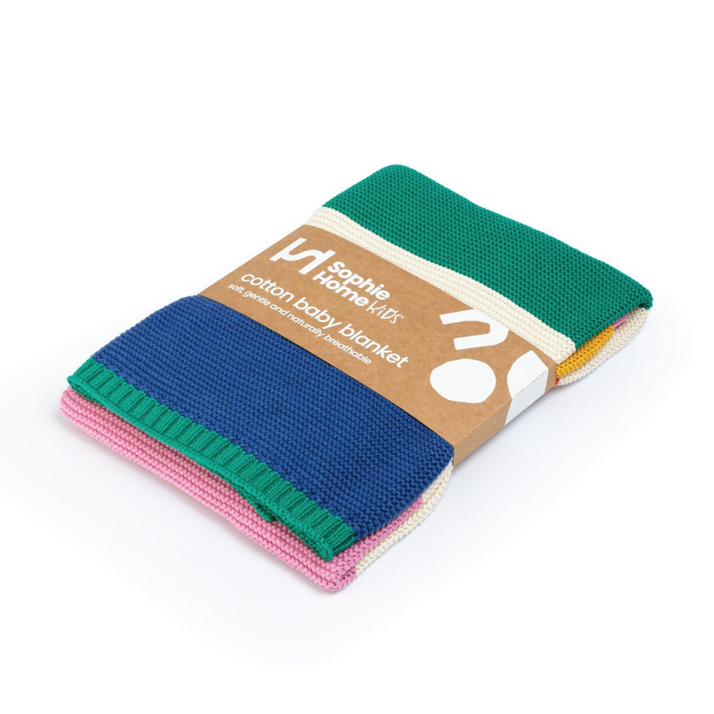 Striped Rainbow Baby Blanket - Simply Rye