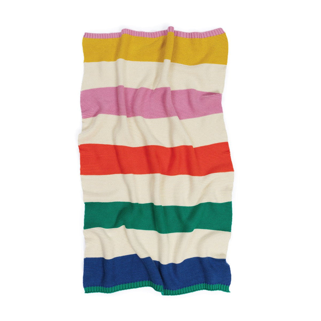 Striped Rainbow Baby Blanket - Simply Rye