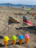 Striped Sandcastle Flag - Lucky Dip - Simply Rye