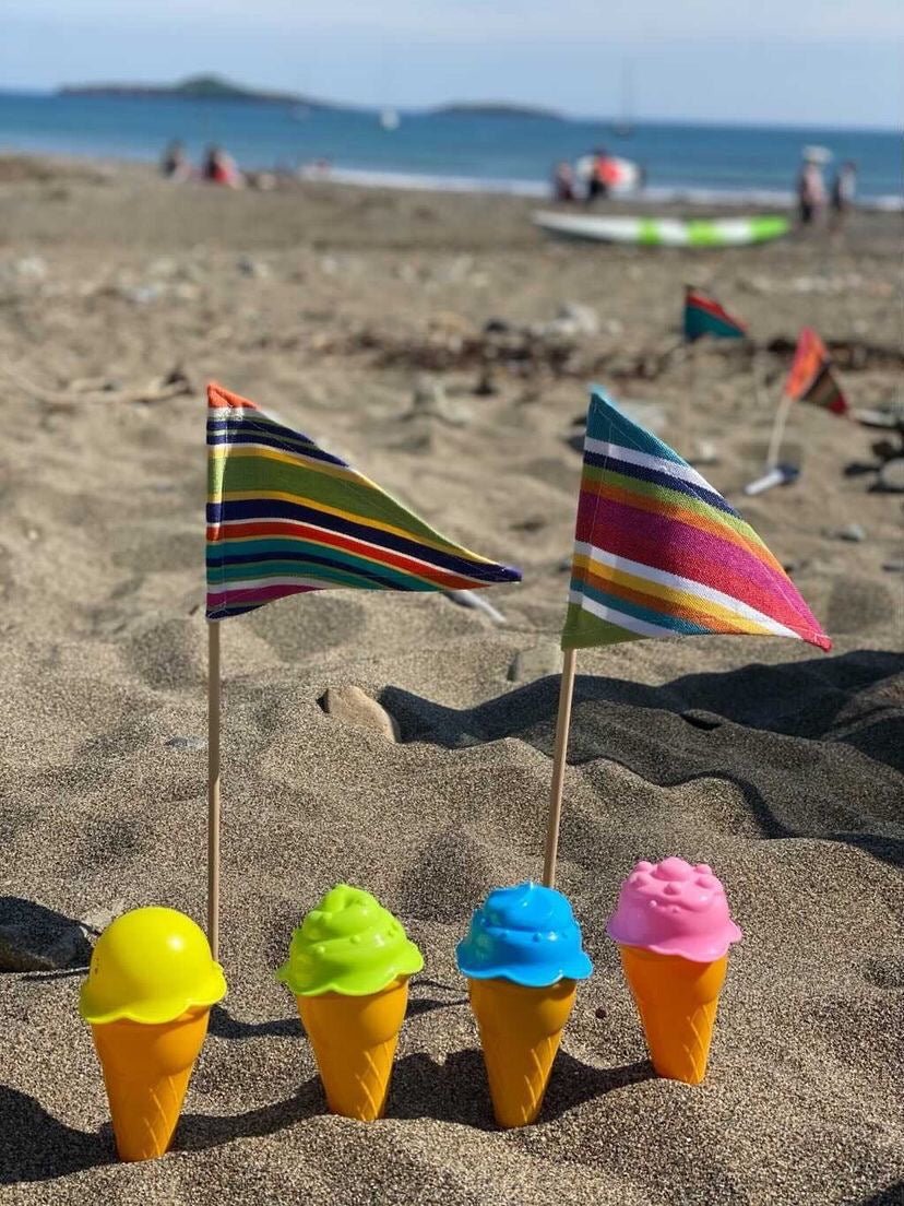 Striped Sandcastle Flag - Lucky Dip - Simply Rye