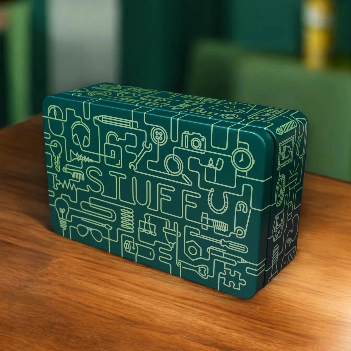 'Stuff' Tin - Teal - Simply Rye