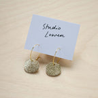 Sun Disc Charm Hoop Earrings - Simply Rye