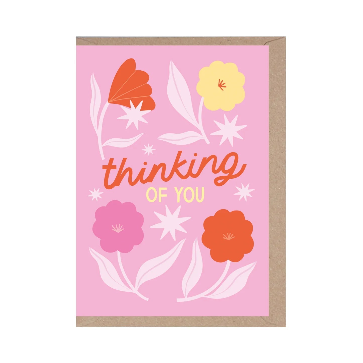 ‘Thinking of You’ Flowers Card - Simply Rye