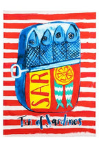 Tin Of Sardines Tea Towel - Simply Rye