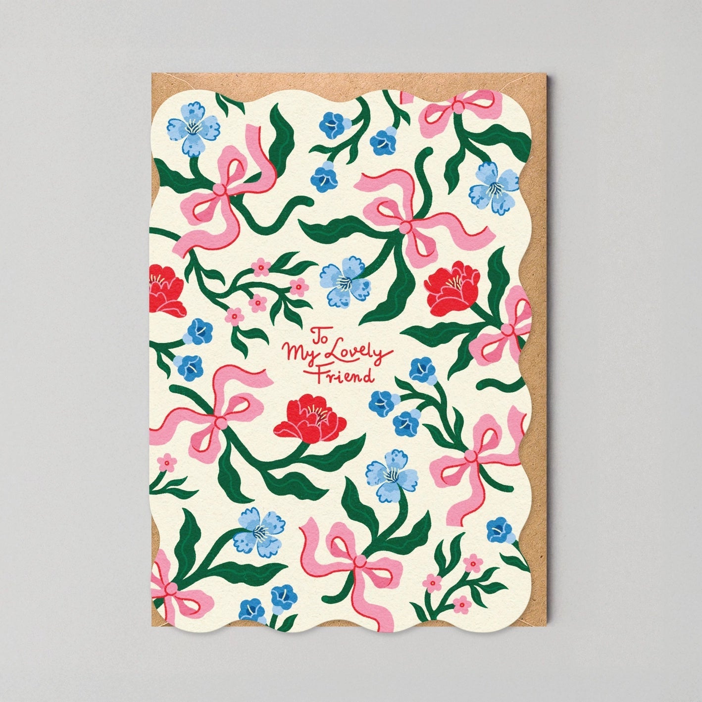 'To My Lovely Friend' Floral Card - Simply Rye