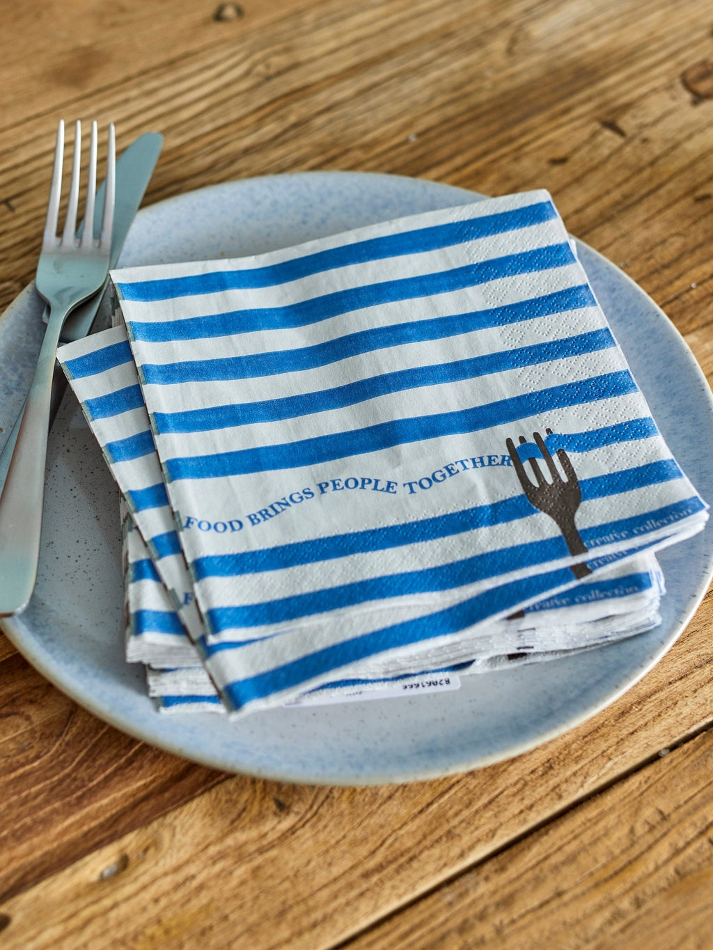 'Together' Stripe Napkins - Simply Rye