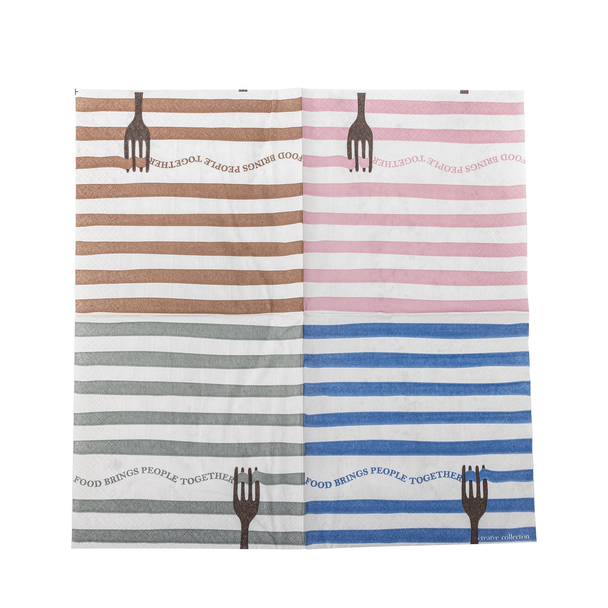 'Together' Stripe Napkins - Simply Rye
