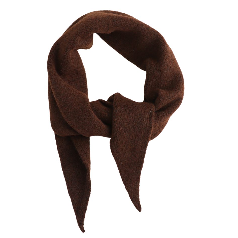 Clara Medium Triangle Scarf - Brown