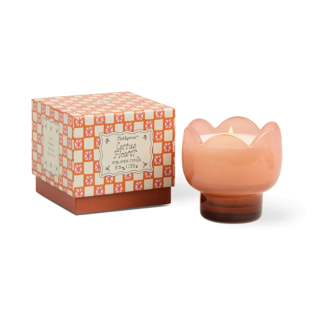 Tulip Glass Candle - Cactus Flower - Simply Rye
