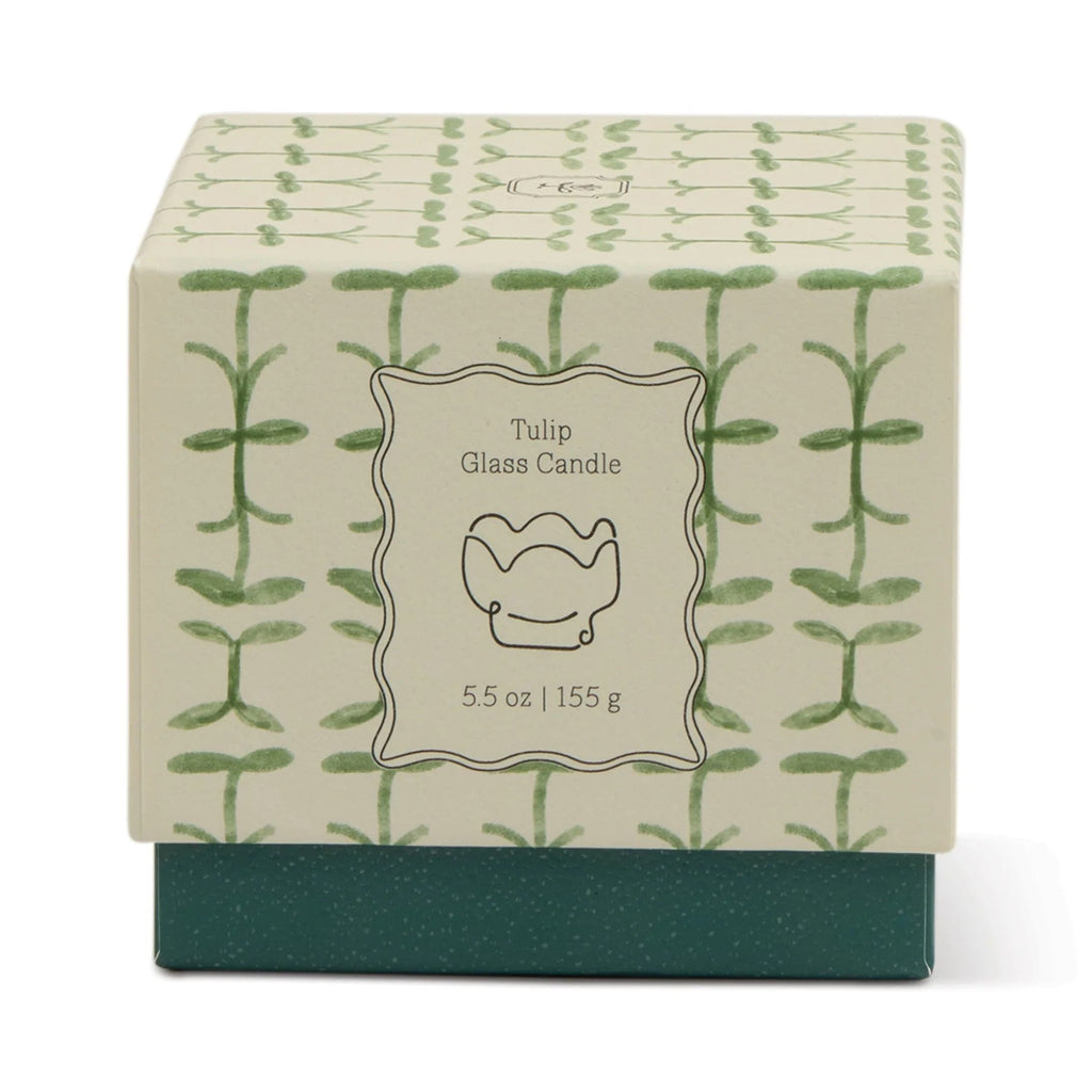 Tulip Glass Candle - Verbena & Lemongrass - Simply Rye