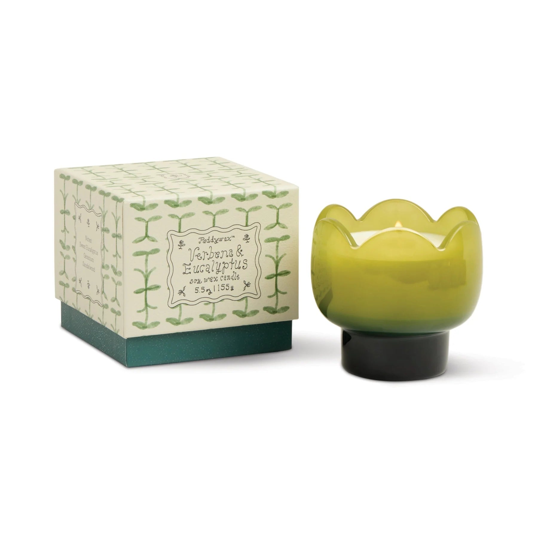 Tulip Glass Candle - Verbena & Lemongrass - Simply Rye