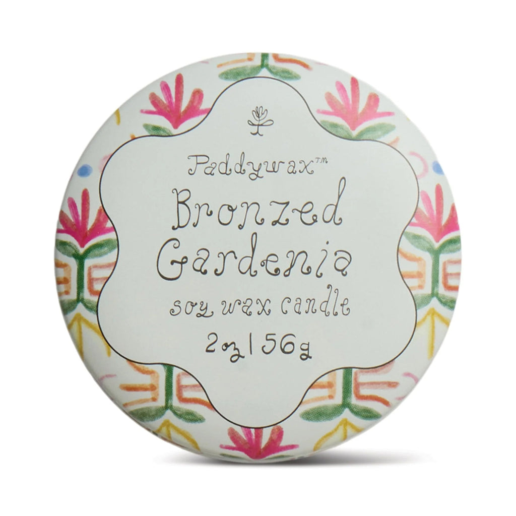 Tulip Printed Tin Candle - Bronzed Gardenia - Simply Rye