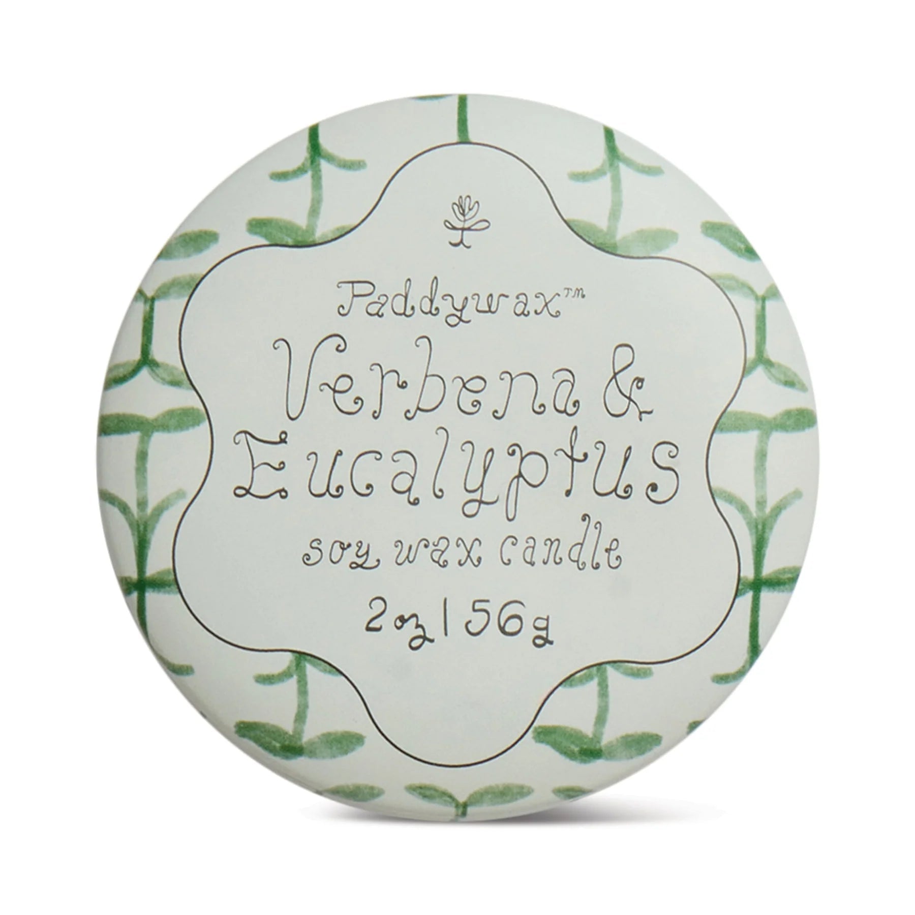 Tulip Printed Tin Candle - Verbena & Lemongrass - Simply Rye