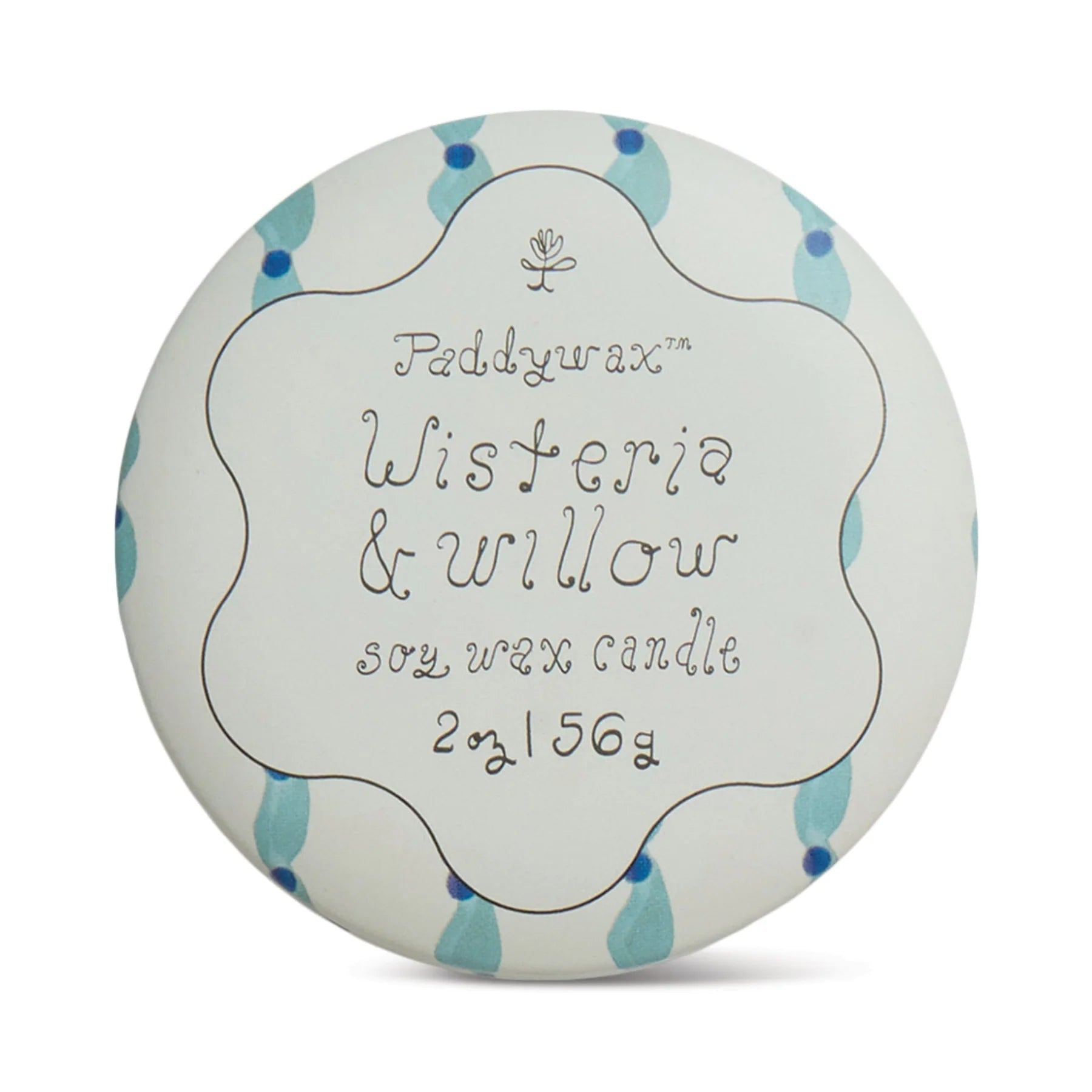 Tulip Printed Tin Candle - Wisteria & Willow - Simply Rye