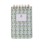 Tulip Twin Wire Notepad - Green Vine - Simply Rye