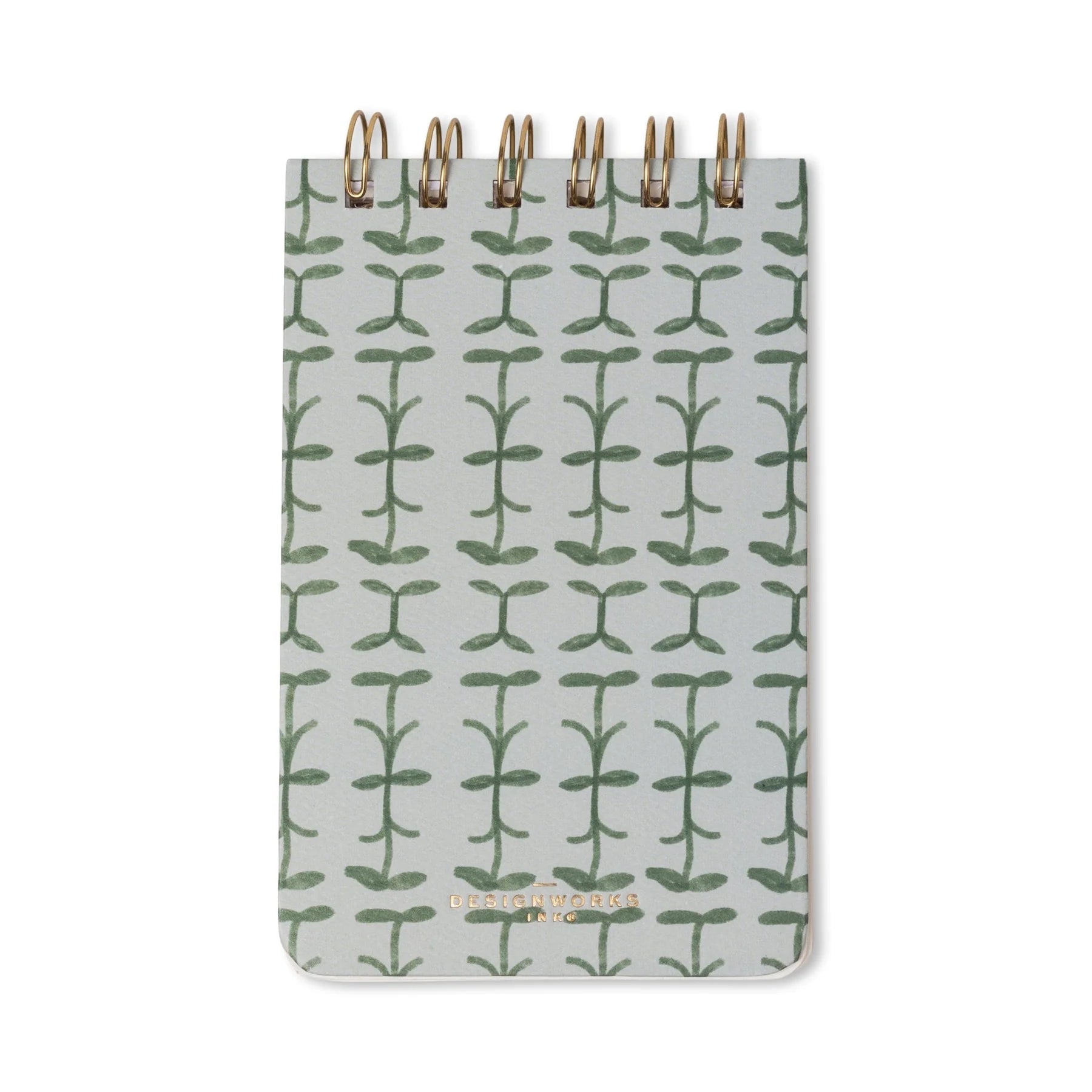 Tulip Twin Wire Notepad - Green Vine - Simply Rye