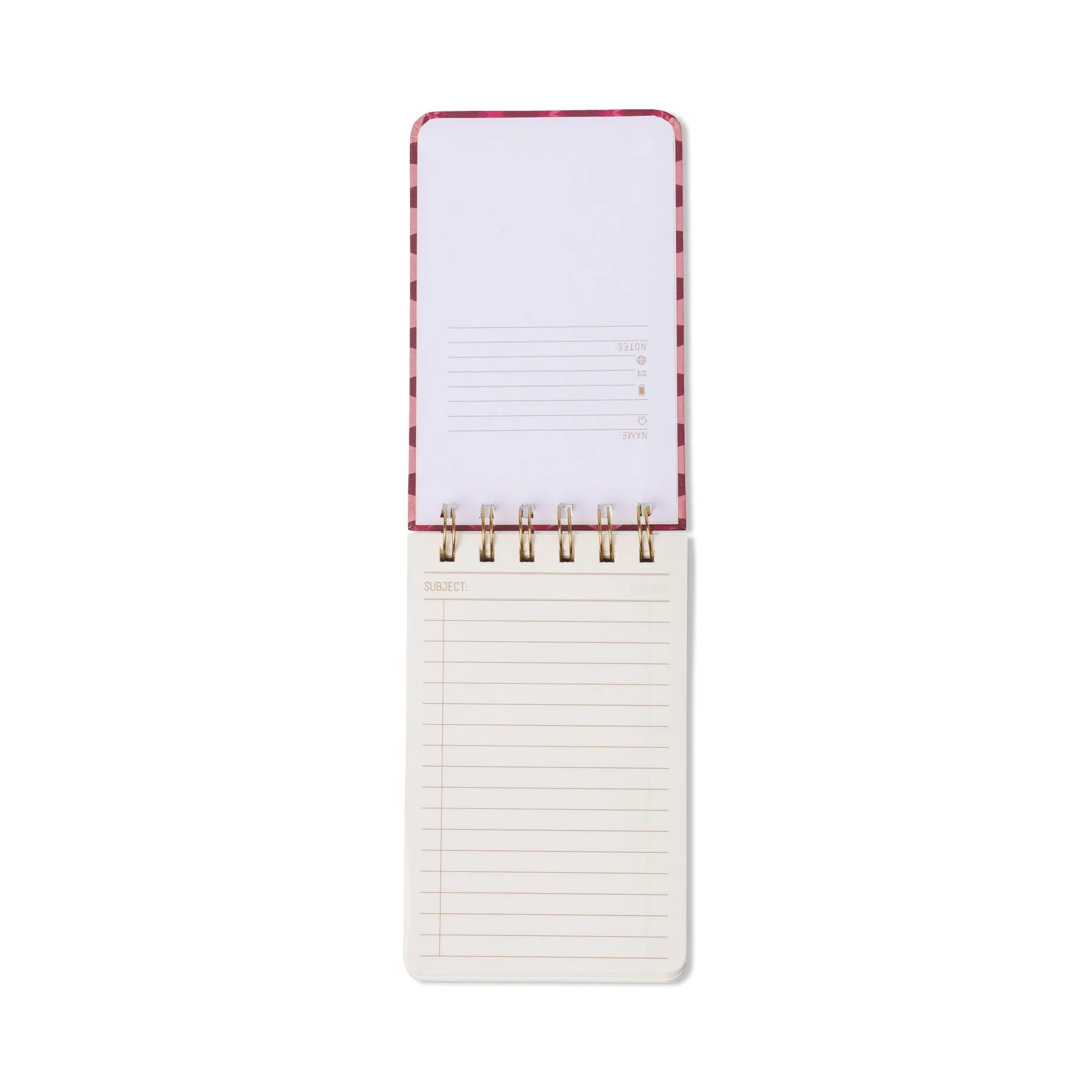 Tulip Twin Wire Notepad - Pinwheel Pink - Simply Rye