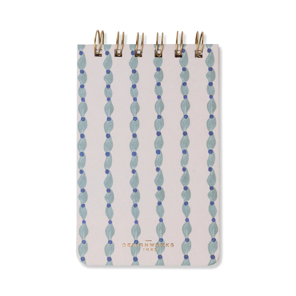 Tulip Twin Wire Notepad - Wavy Blue - Simply Rye