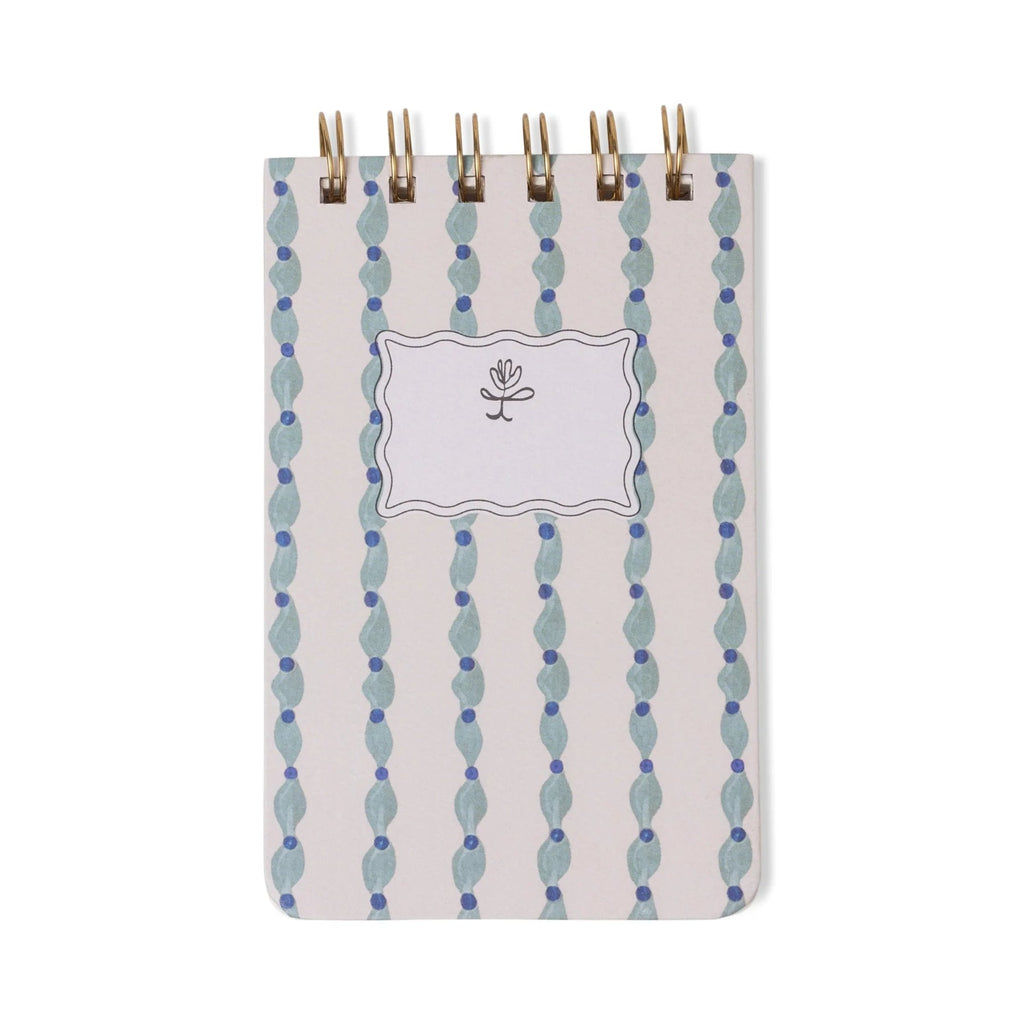 Tulip Twin Wire Notepad - Wavy Blue - Simply Rye