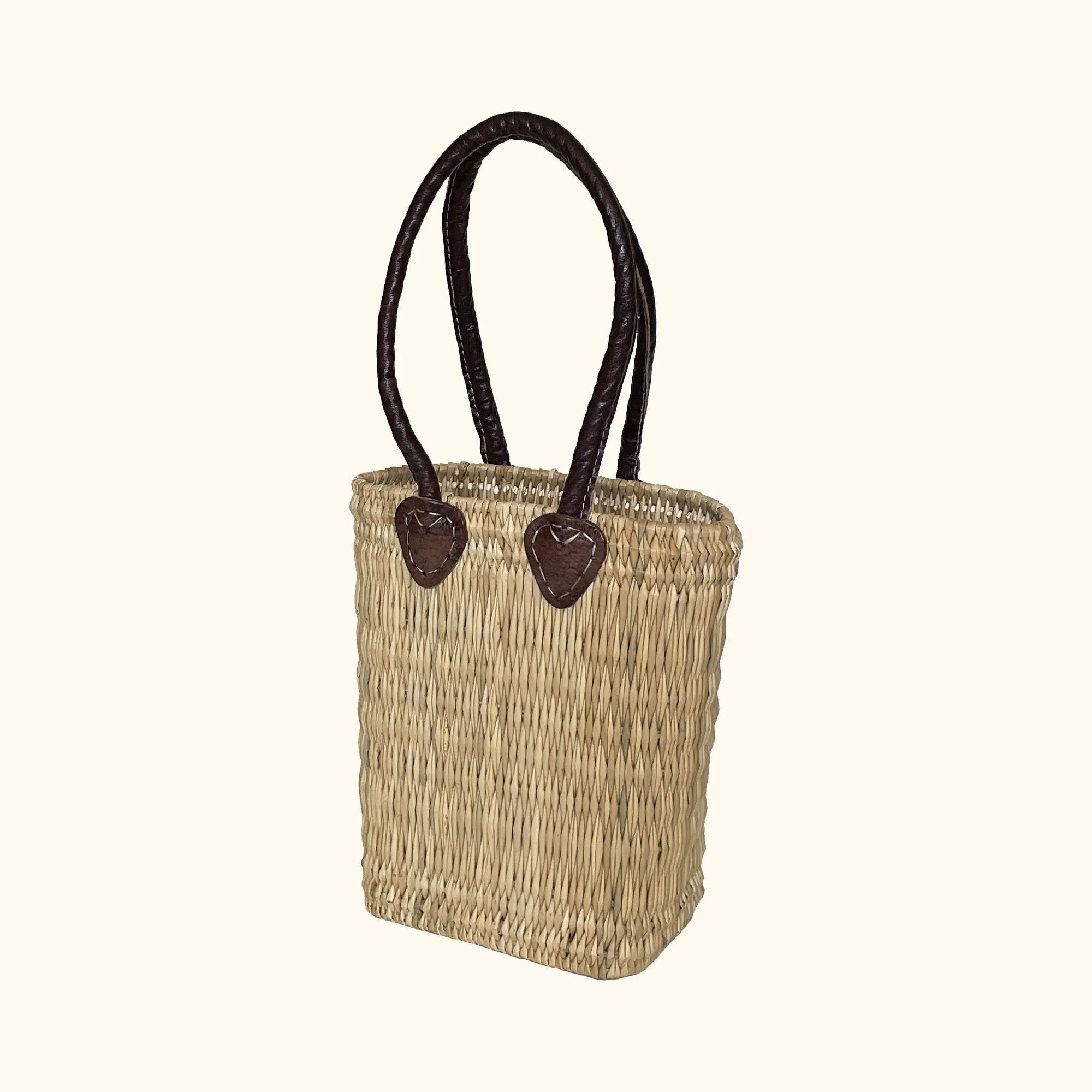 Two Bottle Basket Hamper Bag - Simply Rye